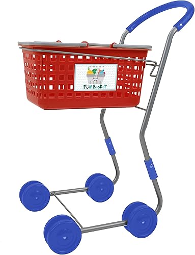 Miniatura 7 de 509 Crew Carrito de compras rojo 2 en 1 - Juego de simulación para niños, carrito de compras y cesta de conversión para niños a partir de 3 años