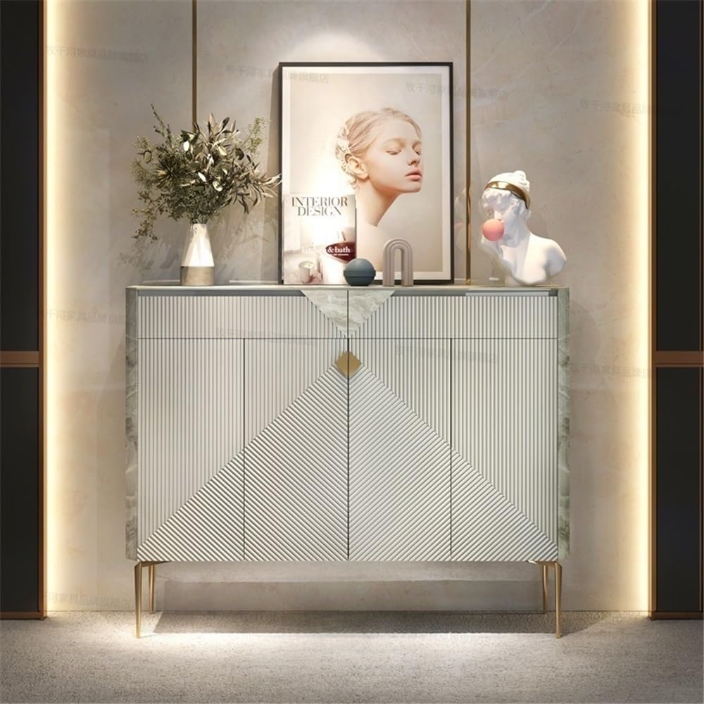 Multifunzionale Scarpiera di lusso leggera for ingresso, una villa, divisorio for soggiorno, scaffale portaoggetti, corridoio, scarpiera in lastra roccia