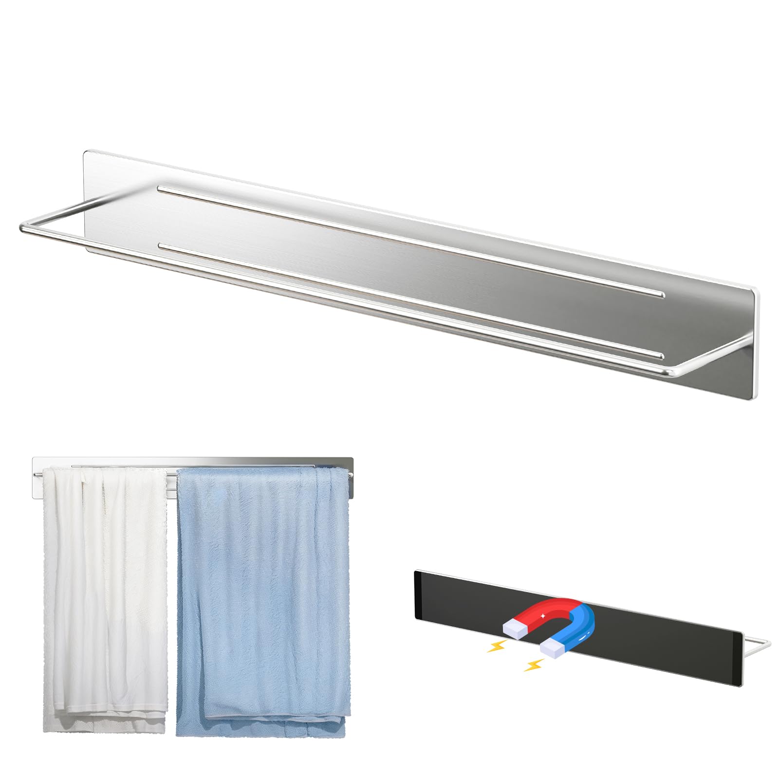 Amazon.co.jp: PAVSTINE タオル掛け マグネット タオルハンガー 18-8