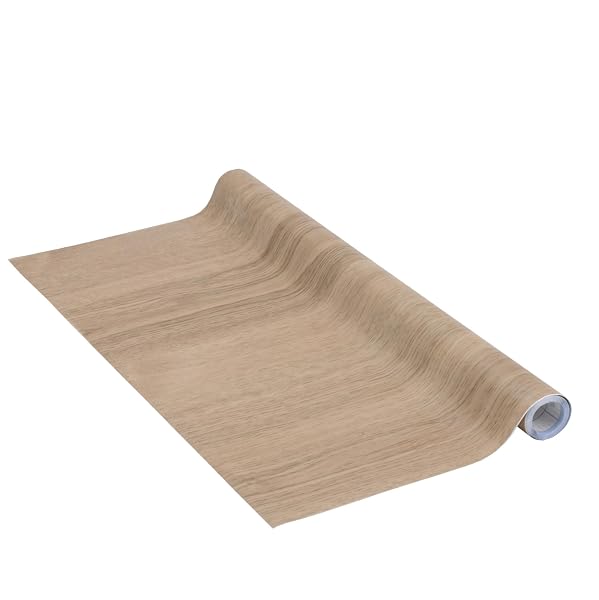 Venilia Pellicola adesiva, Pino grigio aspetto legno tortora, 45cm x 3m, Spessore 95μ, Pellicola autoadesiva per mobili o cucina, carta da parati, PVC senza ftalati, Prodotto in UE