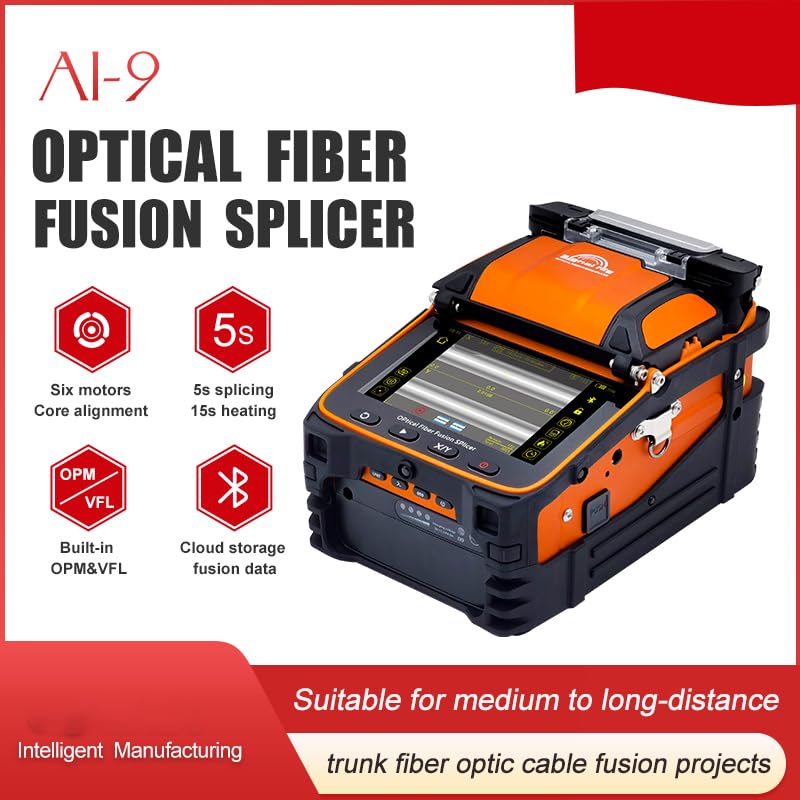 SM&MM Six Motor Core Alignment Fiber Fusion Splicer Automatic FTTH Fiber Optical Welding Splicing 5S Heating 15S (Ai-9) - Image 3