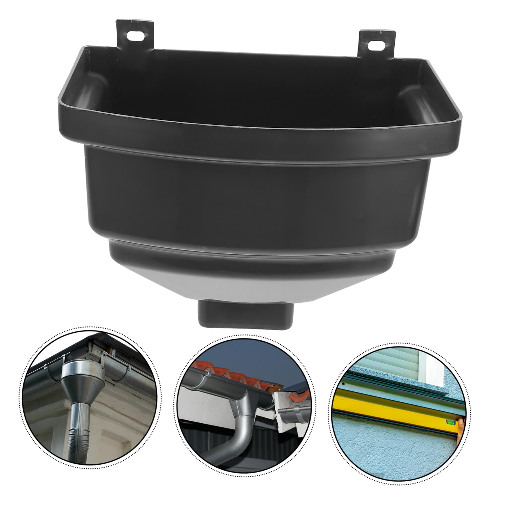 Toddmomy Cubo De Agua De Lluvia Para Techo Desviador De Drenaje De Canaleta Adaptador De Bajante De Recolección De Agua De Lluvia Canaleta De Plástico Pvc