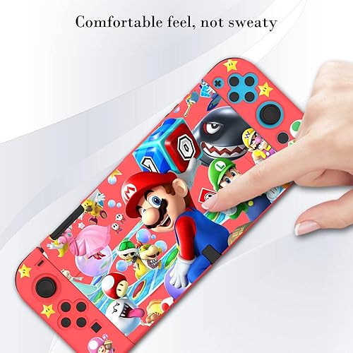 Miniatura 4 de PERFECTSIGHT Designed for Nintendo Switch OLED Protective Case, Switch OLED Joycon TPU Dockblae Cases for Girls Boys Kids Cute Kawaii Shell for