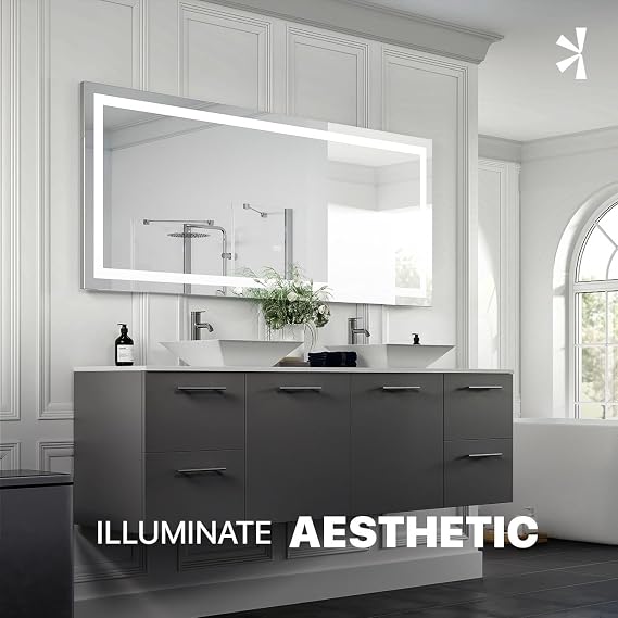 Eviva Lite 72 x 30 Rectangular Frameless Mirror