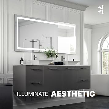 Eviva Lite 72 x 30 Rectangular Frameless Mirror