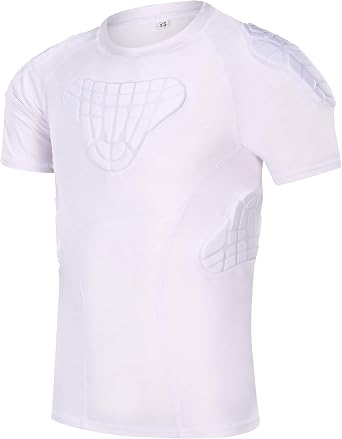 DGXINJUN Youth Heart Guard Kids Boys Child Padded Shirt Chest Rib Protector for Football Rugby Sports Competition