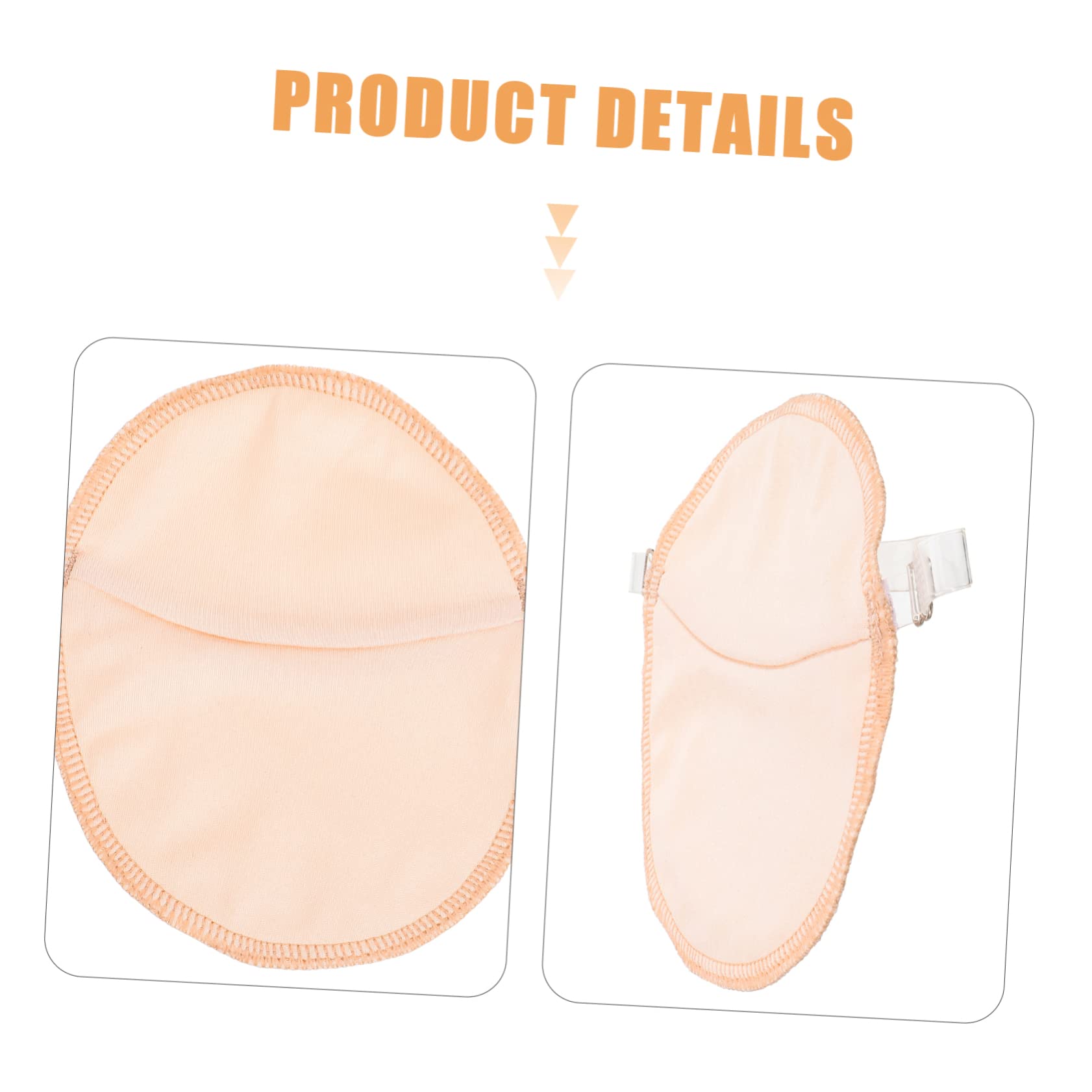 COLLBATH Reusable Underarm 2 Pack for Women Cotton Armpit Pads Sweat Absorbent Shields for