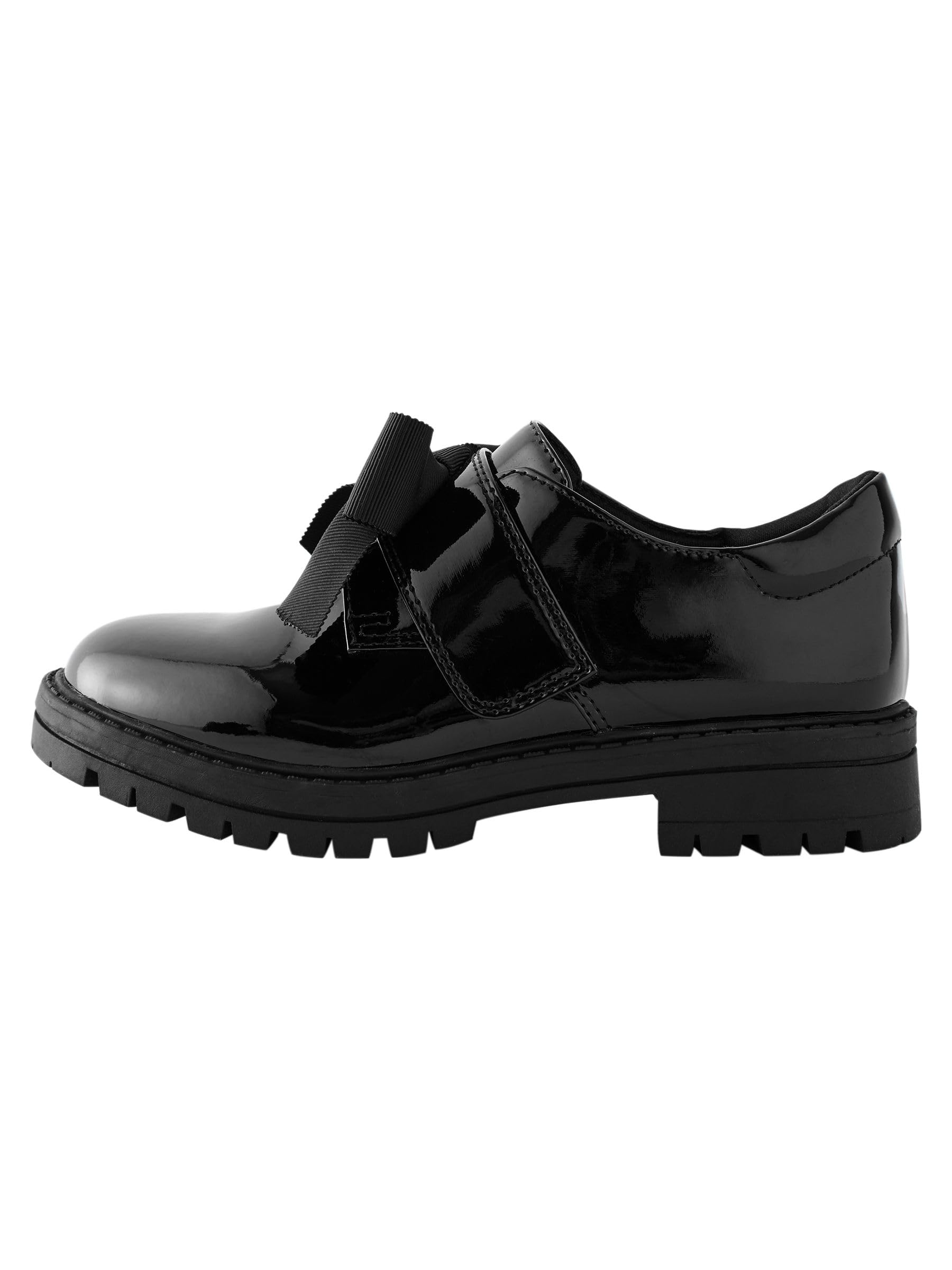 NEXT Fille Chaussures d'école à Semelle épaisse avec Bride et nœud