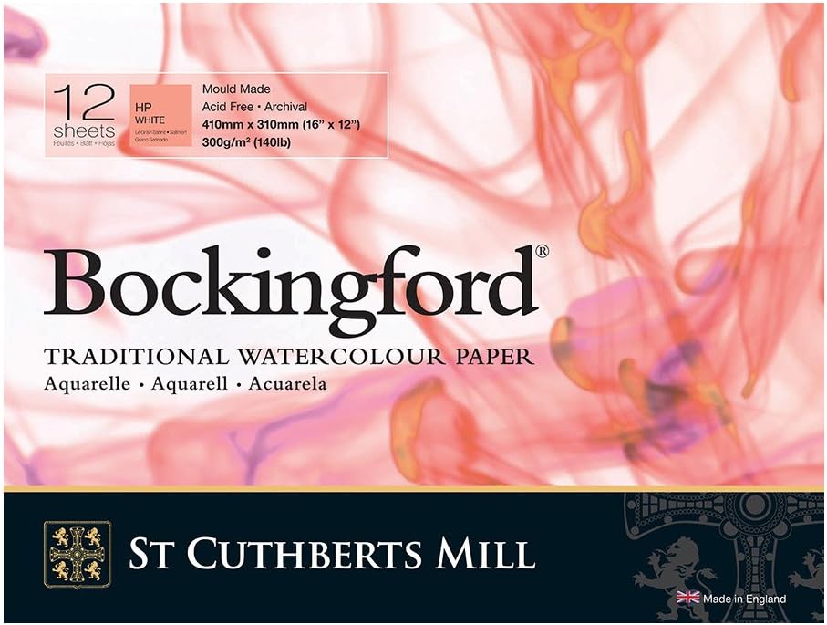 Bockingford Watercolor Pad 12 X 16 White 140 Pound