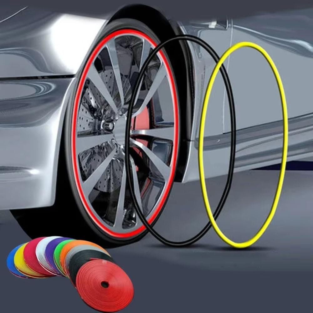 Felgenschutzband 8M Auto Felgenschutz Reifen Felgenrandschutz Kratzschutz für Kia EV9 2023-2025 Zubehör,A