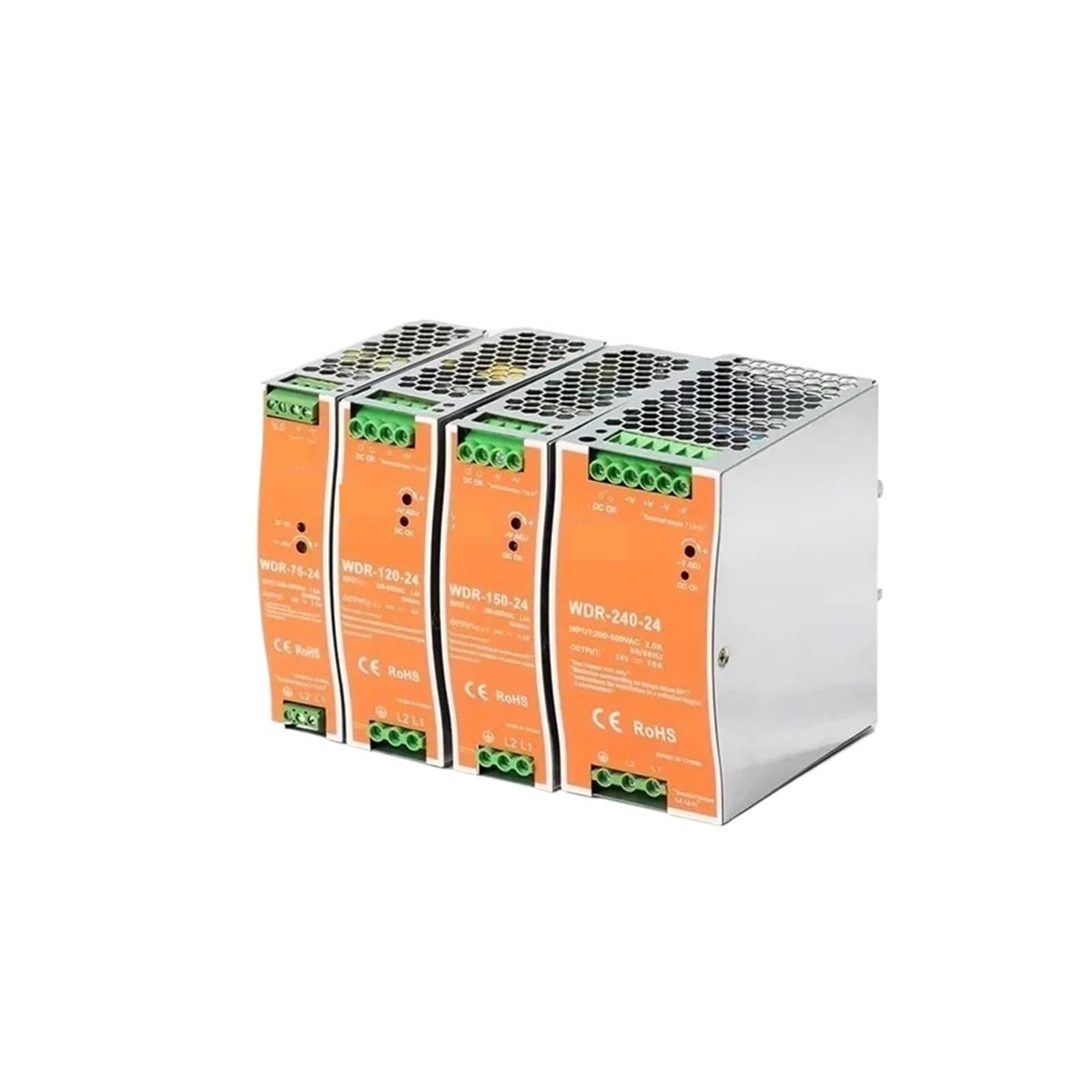 BRODEFUP 1PCS Switch power supply WDR-75/120/150/240W-12V/24V/48V(WDR-150W-12V 12.5A)