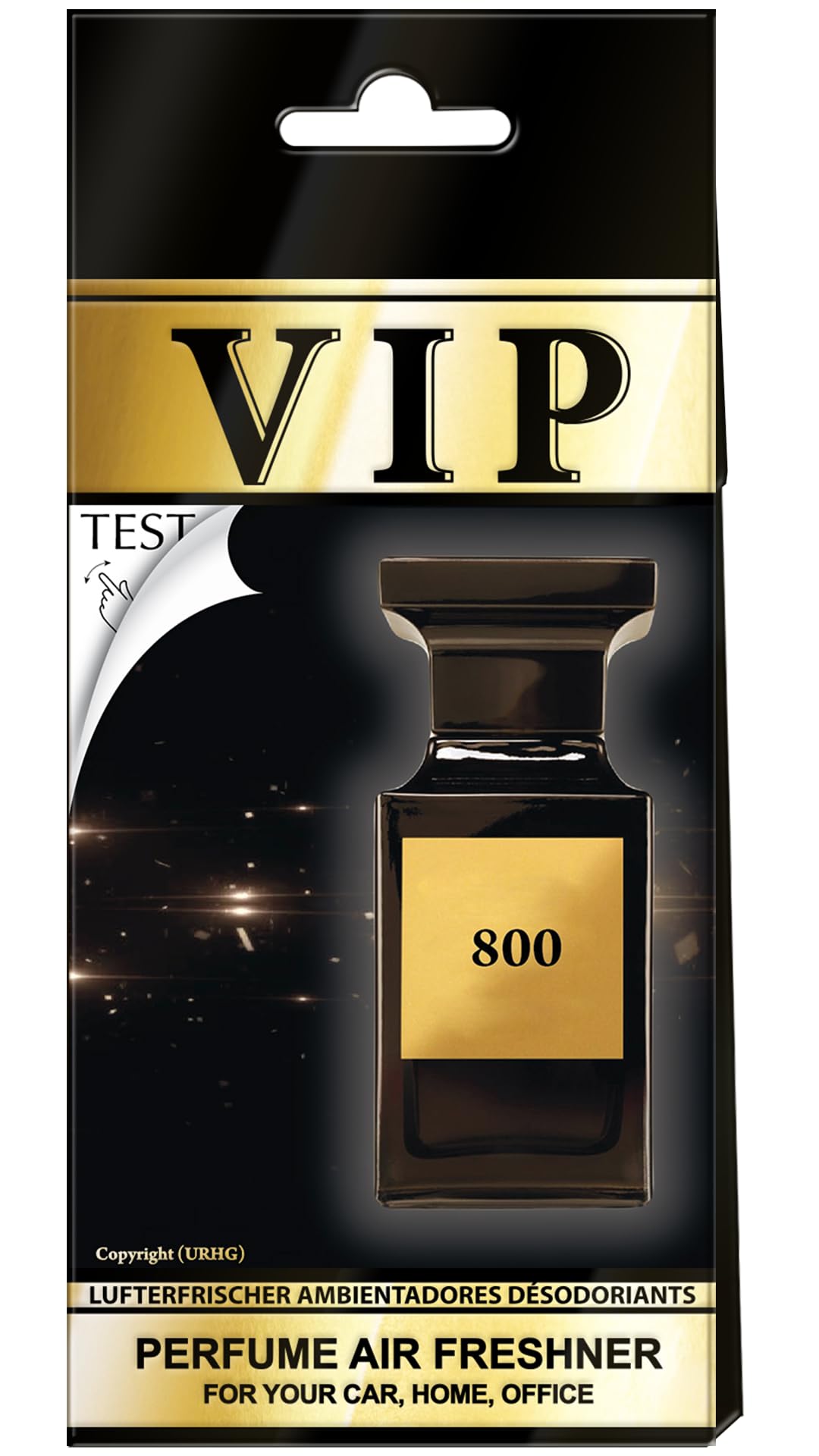 Lot De 4 Désodorisants Caribi VIP 800 - Parfum Tobacco Vanille Intense - Pour Voiture, Maison, Armoire - Essence Premium Longue Durée