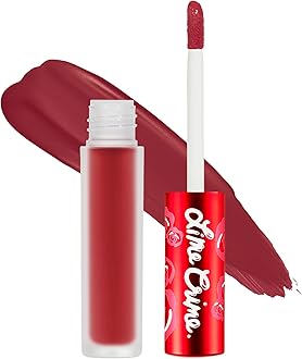 Lime Crime Velvetines Liquid Matte Lipstick, Red Rose, 2.6ml