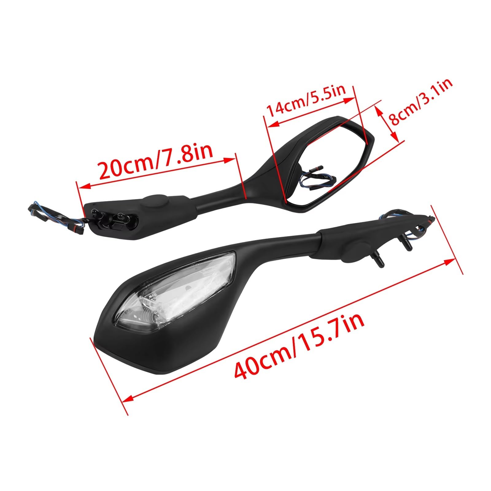 Per BMW Per S1000RR 2019-2023 2022 Specchi Retrovisori Moto Con Indicatori Direzione Specchietto Retrovisore Luminoso