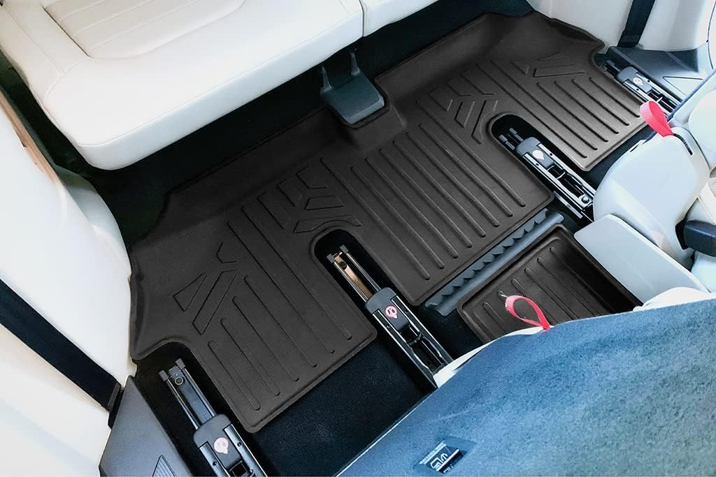 SMARTLINER Floor Mats - Cargo Liner Behind 2nd Row Set Compatible with 2018-2025 Volkswagen Atlas