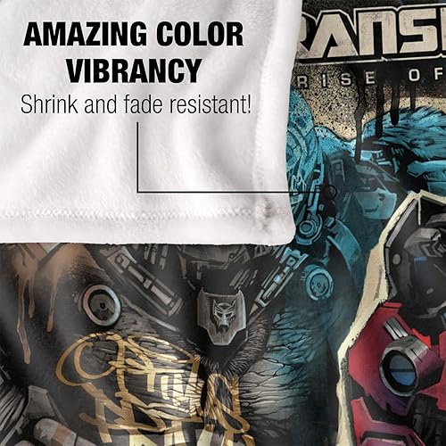 Vista 10 de Transformers: Rise of The Beasts - Manta de 36 x 58 pulgadas Optimus Prime Primal Mural Silky Touch Super Soft