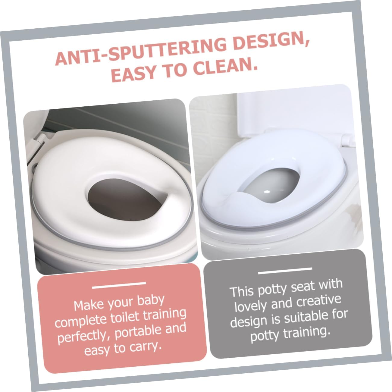 Comfortable Potty Seat Non Slip Potty Ring for Safe Toilet Training Aid Correct Sitting Posture for Boys