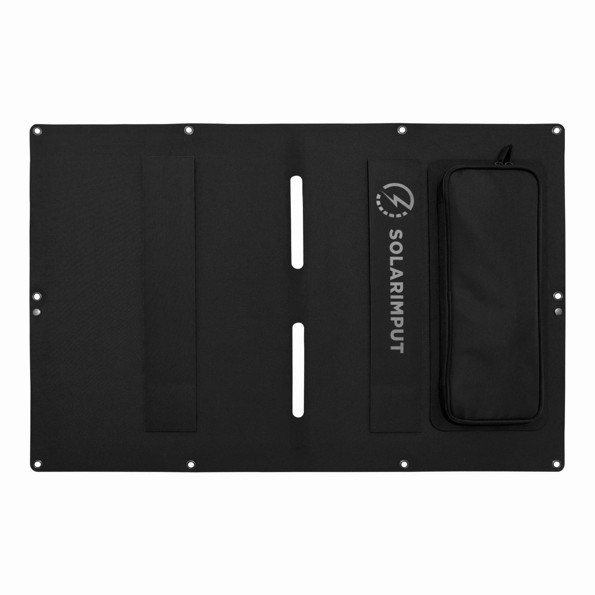 Panel Solar Portátil 24V | 60W/100W/180W - Carga tu estación de energía portátil de cualquier marca como Bluetti, Ecoflow, Jackery/Para casa, caravana, camper, coche, barco, terraza. (60)