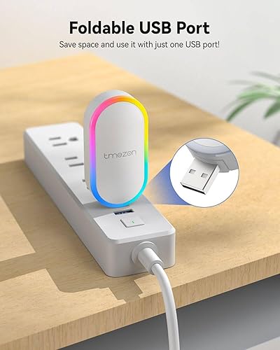 Miniatura 6 de TMEZON Timbre inalámbrico, kit de timbre inalámbrico para exteriores, portátil, timbre con puerto USB, 60 melodías, 5 niveles de volumen, colorido