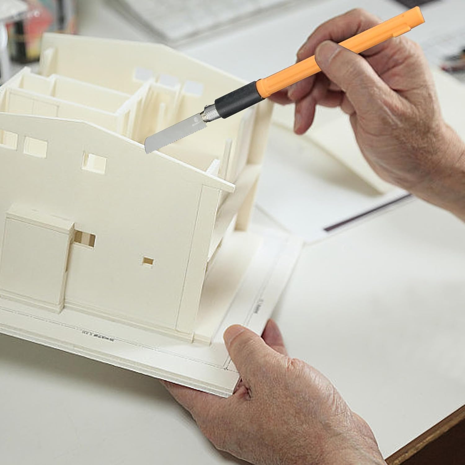 Sega a mano per modellismo con 3 lame, set utensili hobby fai da te