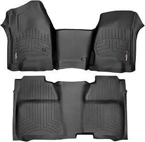 WeatherTech FloorLiner Front & Rear for Chevrolet Silverado (Crew Cab) - Black
