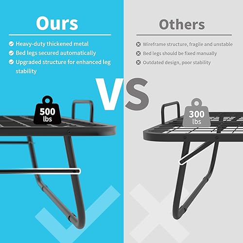 Miniatura 4 de Cama plegable con colchón de espuma viscoelástica, cama plegable de 75 x 31 pulgadas para adultos, cama plegable con marco de metal portátil que