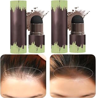 ヘアラインパウダースティック、ヘアカラーシャドウパウダー、薄毛・白髪用根元タッチアップ、瞬間カバーアップ、マルチコントゥアコンシーラーパウダー02#ブラウン