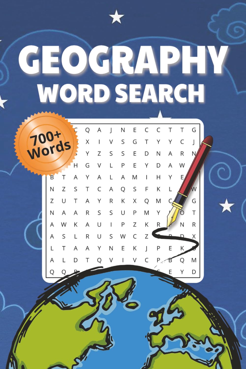 Geography Word Search Puzzle Book: Word Searches with Easy to Read Print about Countries, Capitals, Continents and More | 6x9 inches, 120 pages | 700+ ... Gift for Vacations, Holidays and Relaxation