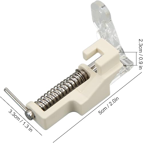 Miniatura 2 de Pie acolchado de movimiento libre Foots de acero inoxidable Máquina de coser de bordado gratis Acción de primavera Hogar Claro 2 piezas de acero