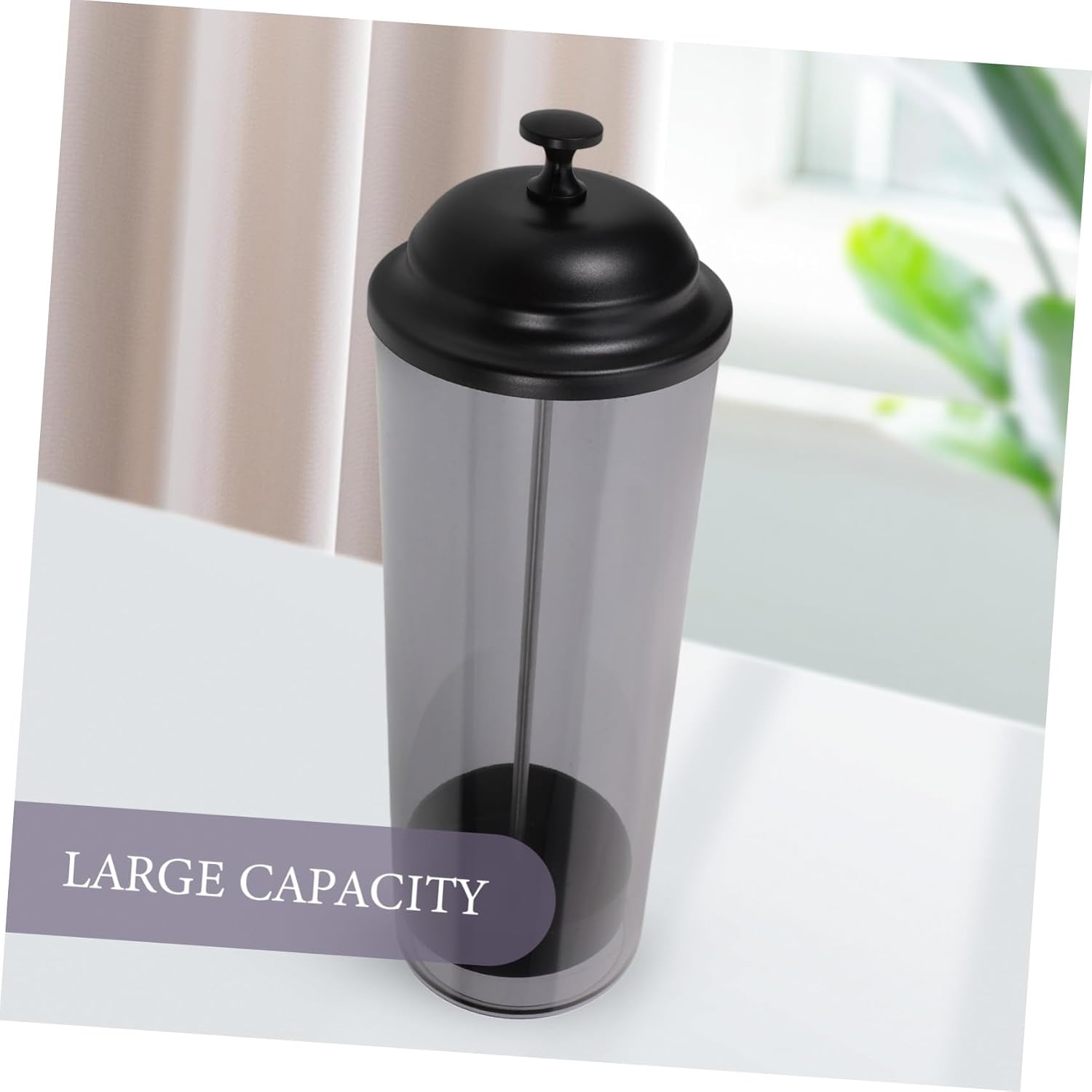 Straw Storage Bucket Plastic Dustproof Holder for Counter Use