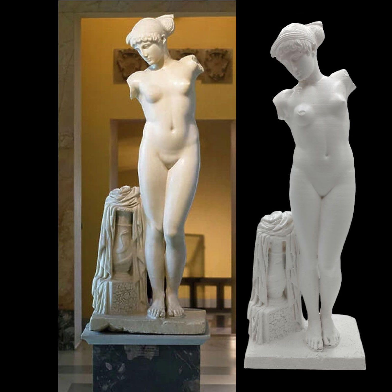 Sculpture de Vénus Esquiline : grande statue de bureau en résine d'art