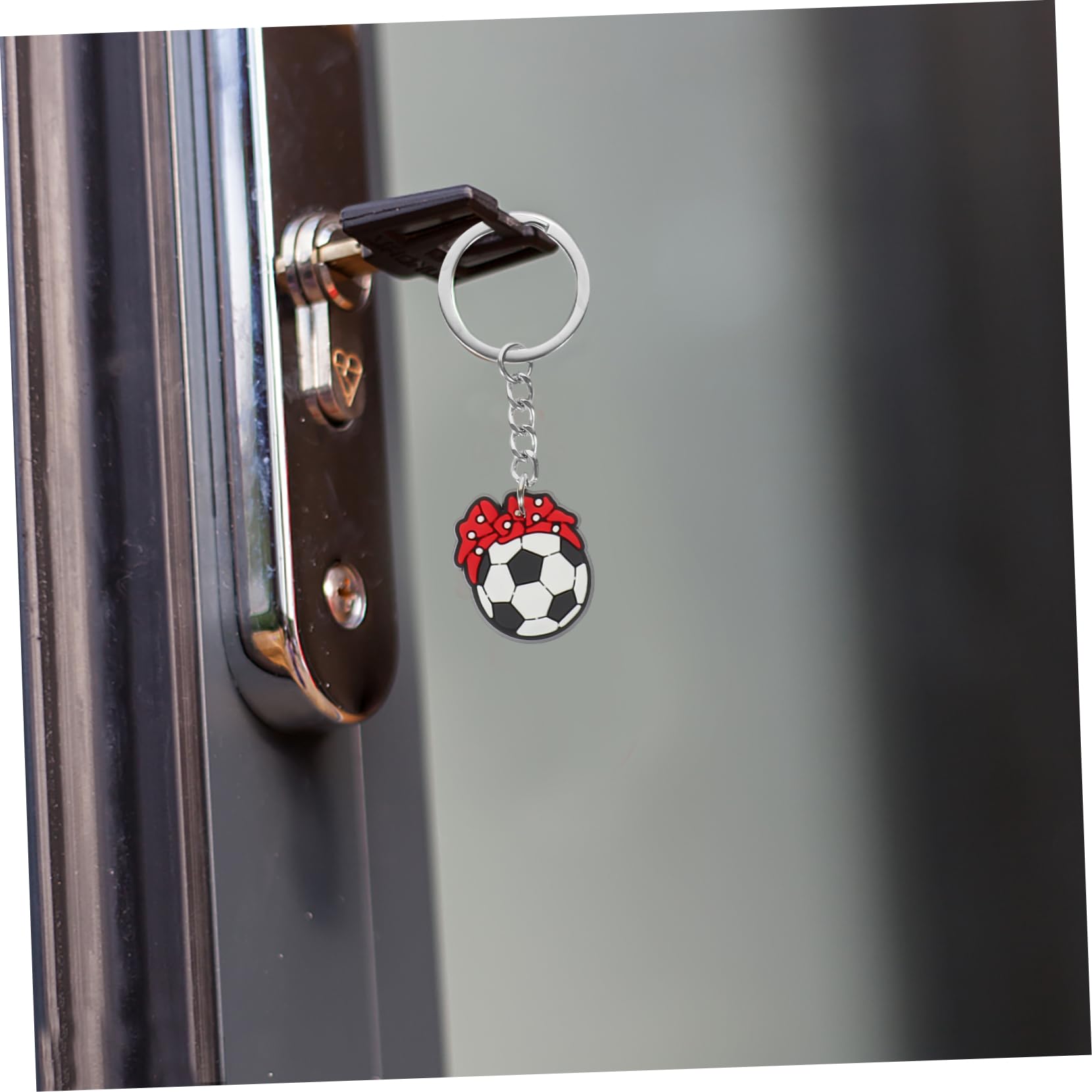 ibasenice Llavero Pelota Deportiva Keychains Recuerdo Para El Futbol Llaveros De Futbol Llavero Novedad Colgante De Mochila De Fútbol Pegamento Blando De Pvc