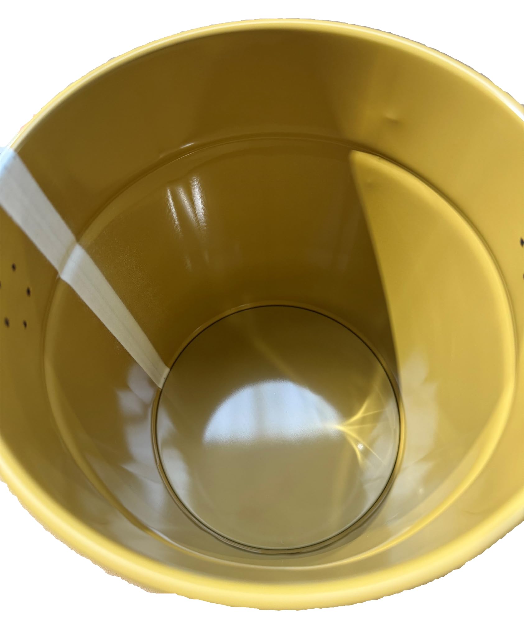 Leerer 5-Liter-Eimer aus Metall, rostfrei, mit wiederverwendbarem Deckel, 5000 ml Vorratsbehälter für Farben auf Wasserbasis, 6 Stück