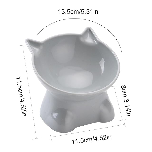 Foto 5 de 8 de Firulab Cuenco Elevado para Gatos,Comida para Gatos con inclinación 15 Grados sin derrames