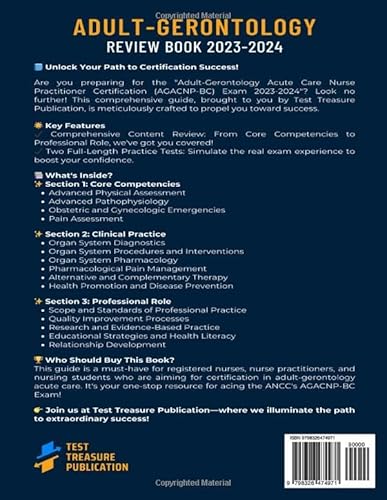Adult-Gerontology Acute Care Nurse Practitioner Certification Review Book 2023-2024: Master the ANCC