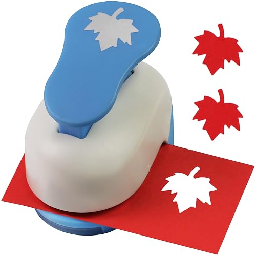 Ecohu Maple Leaf Punch Cutter 1inch, Paper Punches, Craft Lever