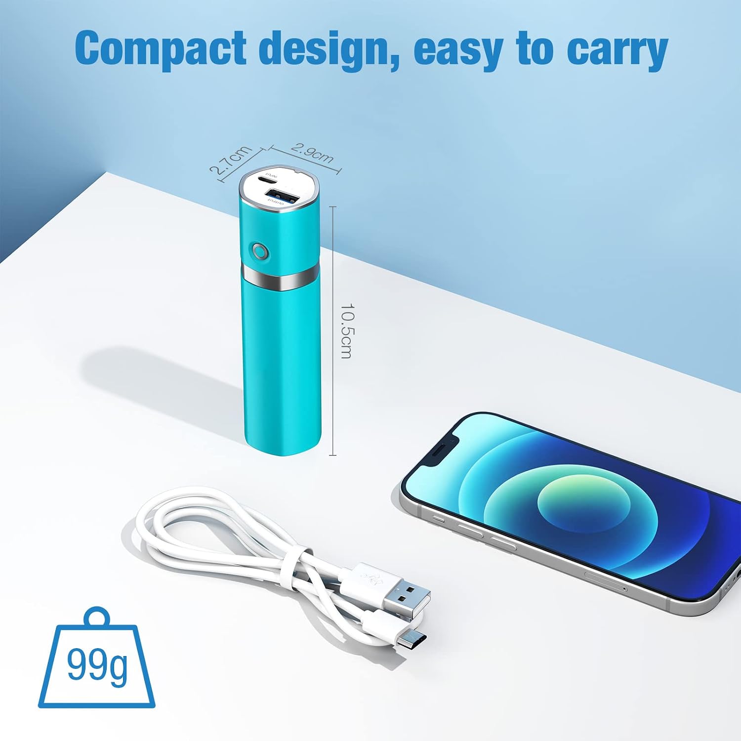 Compact design and dimensions of EnergyCell Slim 2