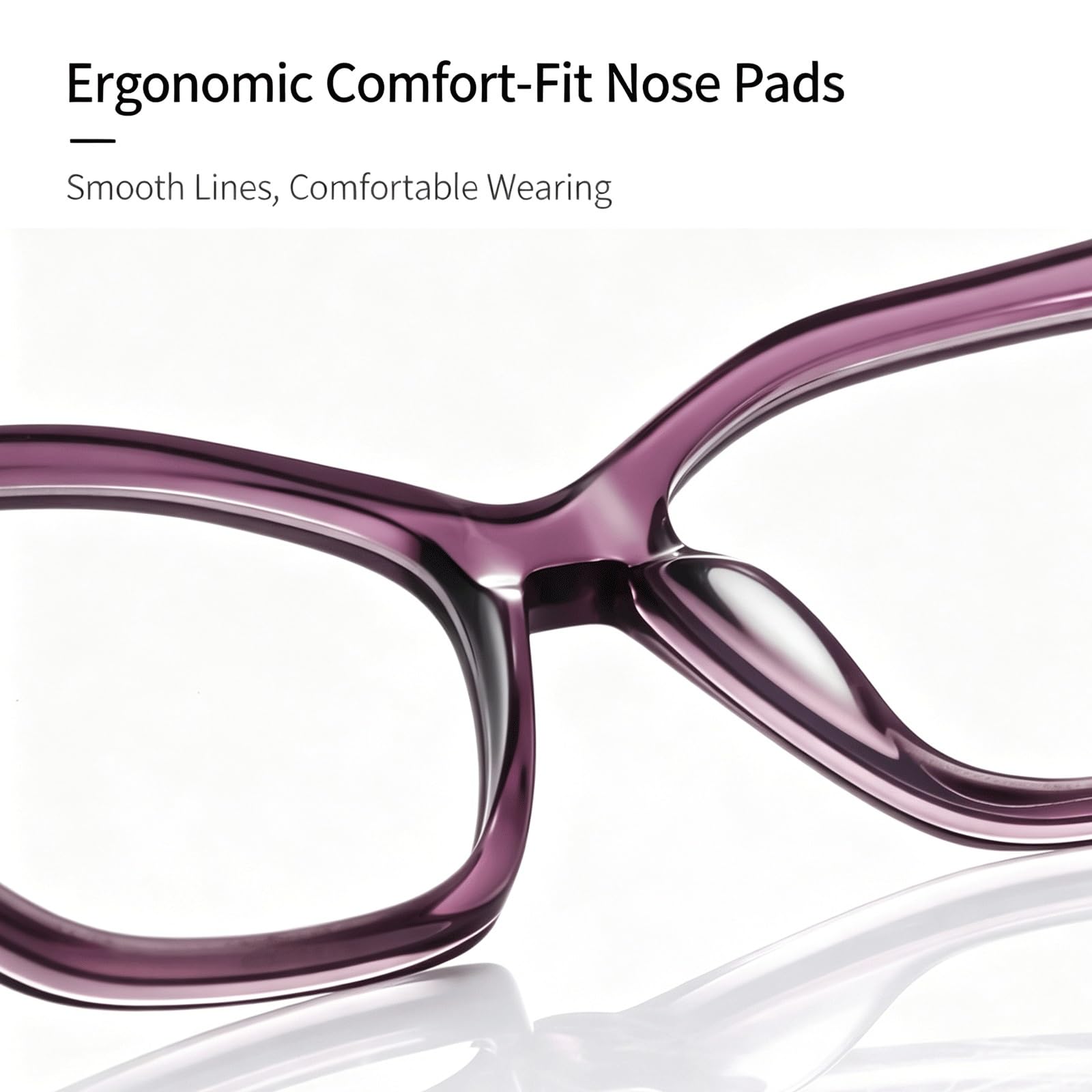 Montature for Occhiali Occhiali da Vista con Luce Blu | Occhiali da lettura in acetato Aste intrecciate Comfort Naselli Moda poligonale(C2 Leopard)