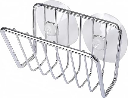 Toplife Sponge Holder for Kitchen Sink, Stainless Steel Suction Cup