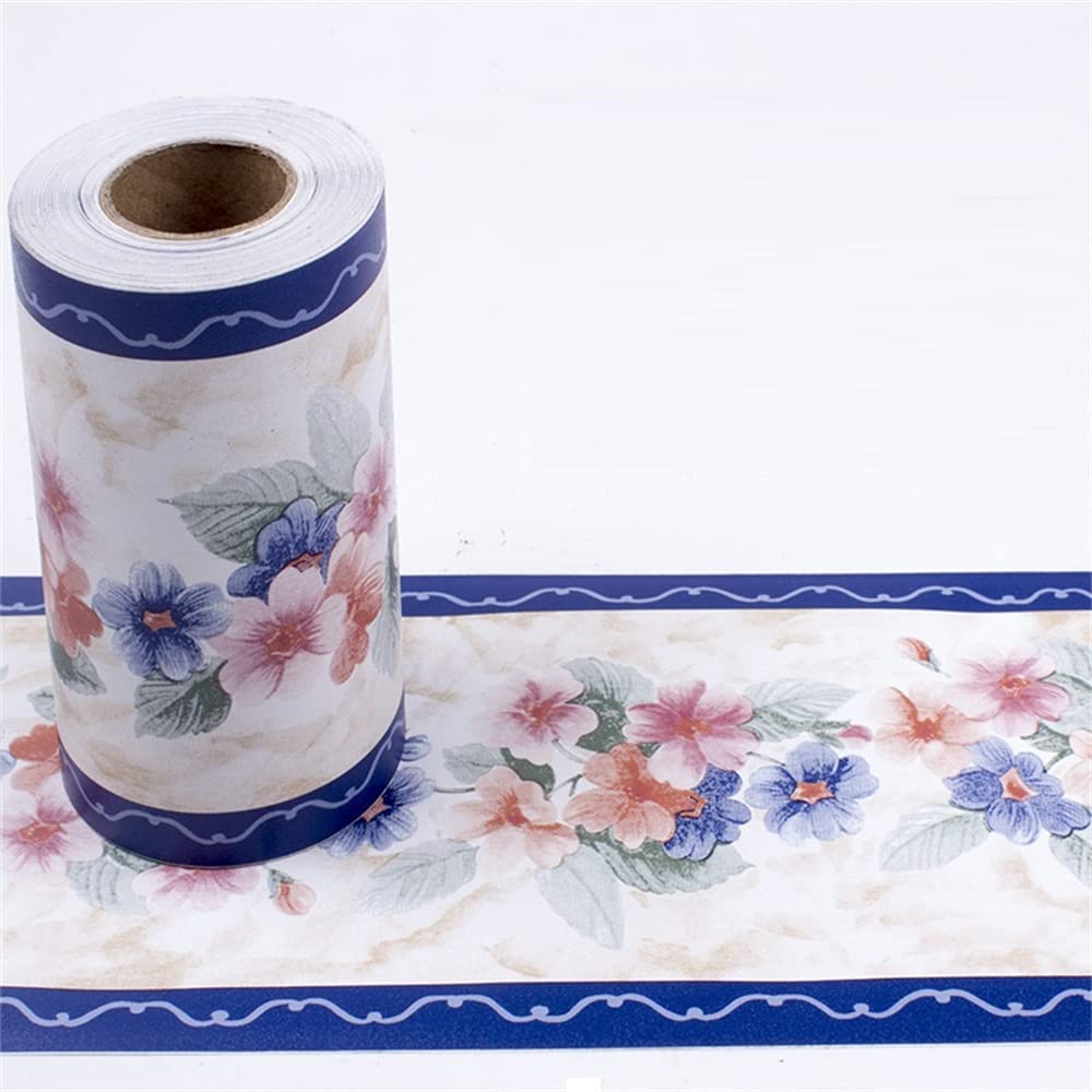 Lyhydma 26 Wallpaper Border 10M/Roll Self Adhesive Waterproof Waist Lines Wallpaper Bathroom Skirting Line Decor Baseboard Corridor Floor Borders Sticker(26)
