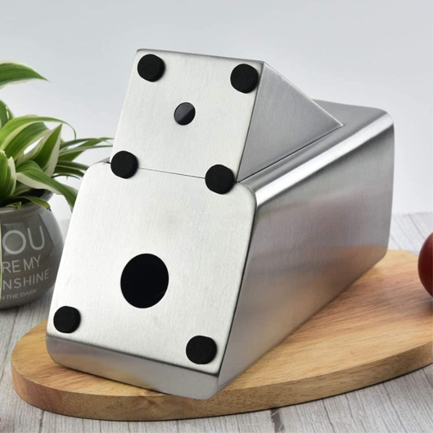 Knife Block Storage Stand Kitchen,Only Selling Cutter Holder,Modern Stainless Steel Universal Organizer Tool