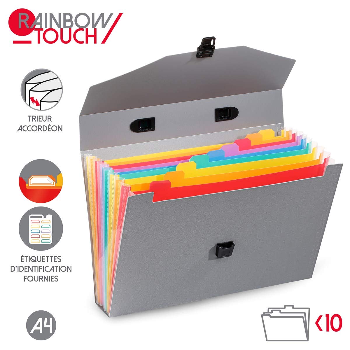 Viquel Rainbow Class - Trieur accordéon 6 compartiments en