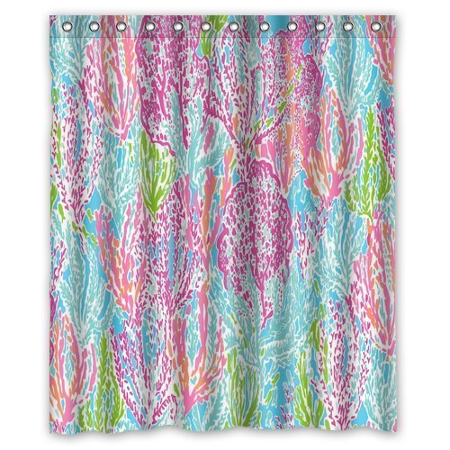 CHATAE Sketer popcases Lieferant Lupenrein Creative Gorgeous Retro Lilly Pulitzer Cortina de Ducha 100% estanco poliéster Sustancia 152,4 x 182,9 cm estándar