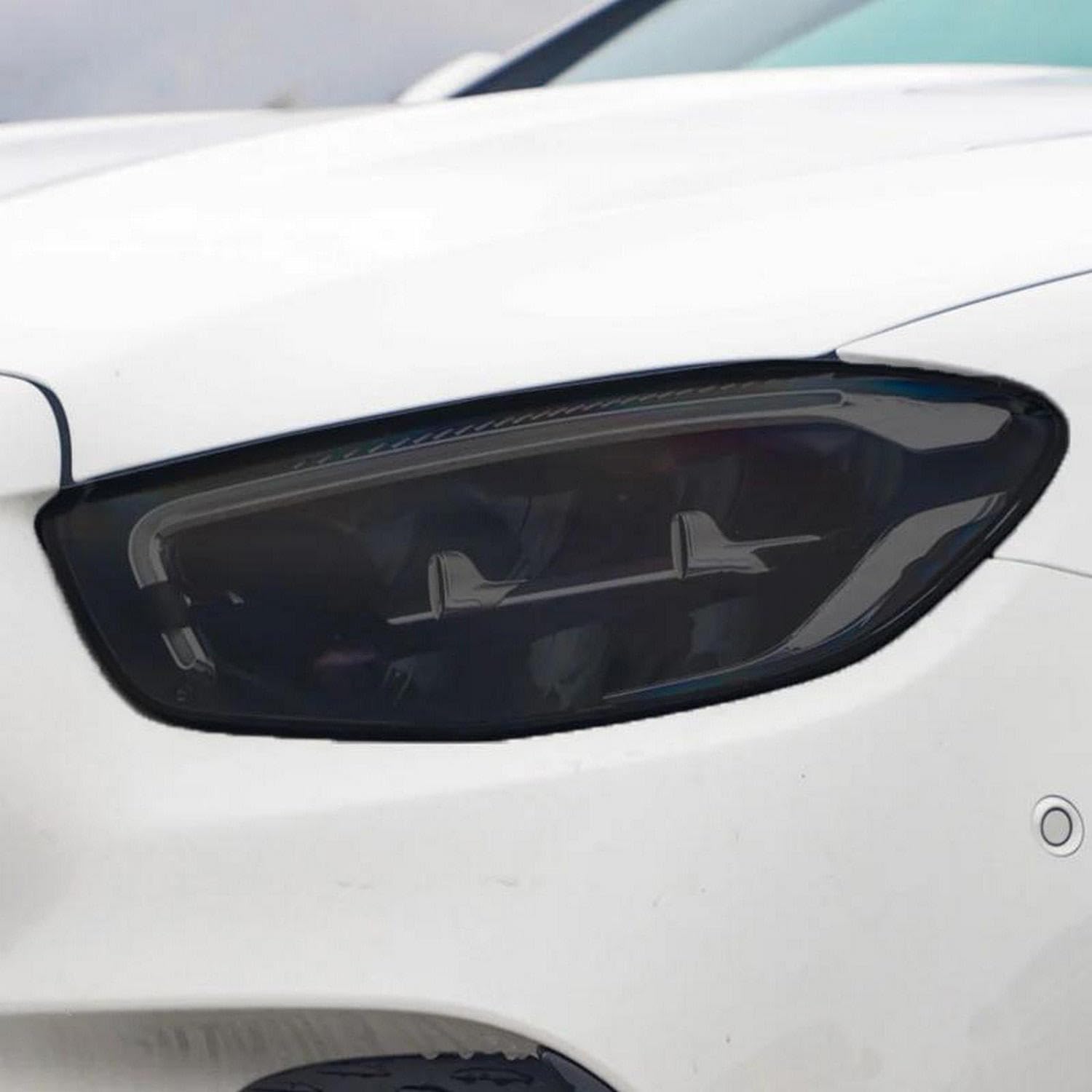 Reflektor samochodowy tylne światło folia ochronna reflektor winyl renowacja przezroczysta czarna naklejka, do Benz klasy E 2021-obecny