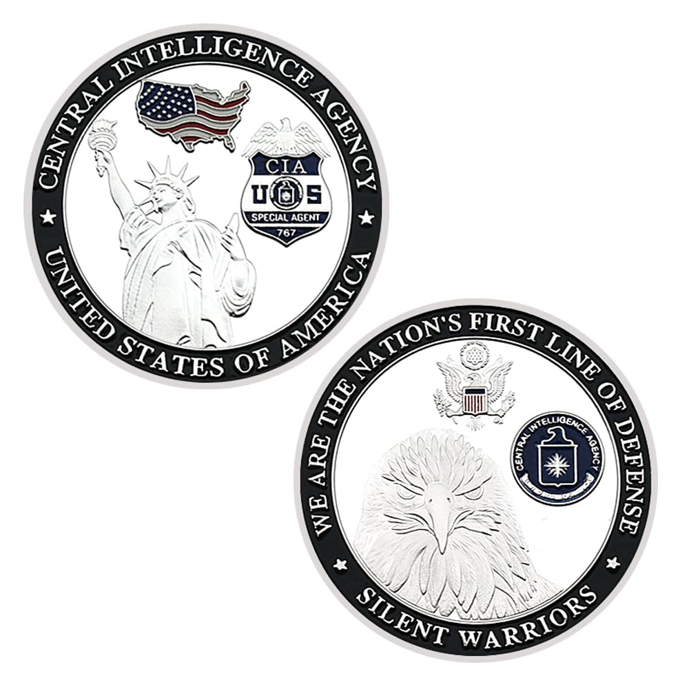 United States Central Intelligence Agency Challenge Moneta Statua Wolności Metalowy Medal Kolekcja Prezent