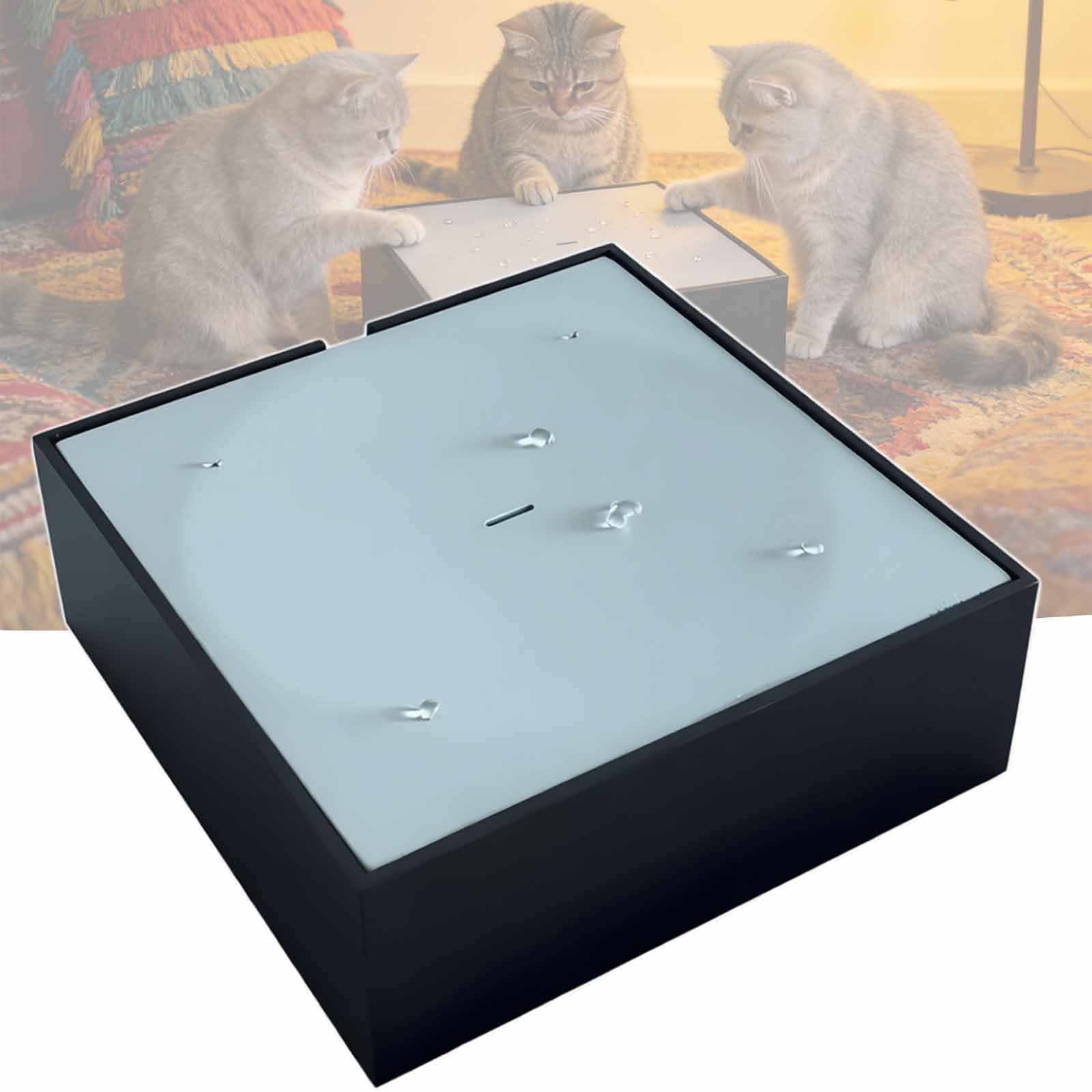 Elektrisches Wassertropfen-katzenspielzeug, Automatischer Wassertropfen-katzenspielzeug Mit Integriertem, Herausnehmbarem Und Waschbarem Filter, 600 Ml Speicherkapazität, Einstellbarer