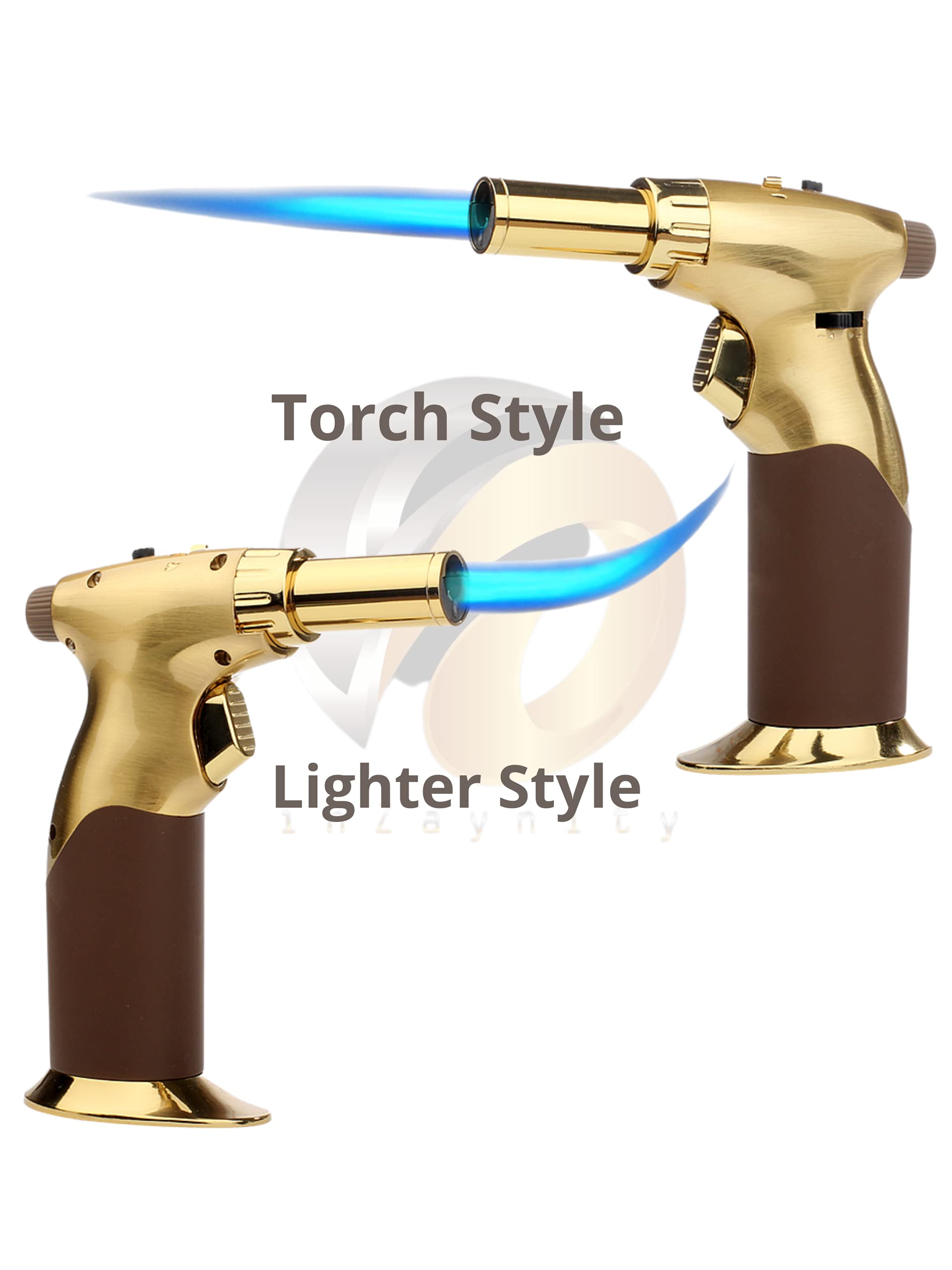 Powerful DUAL Flame Style+Triple Adjustable Flame Size in One Hand