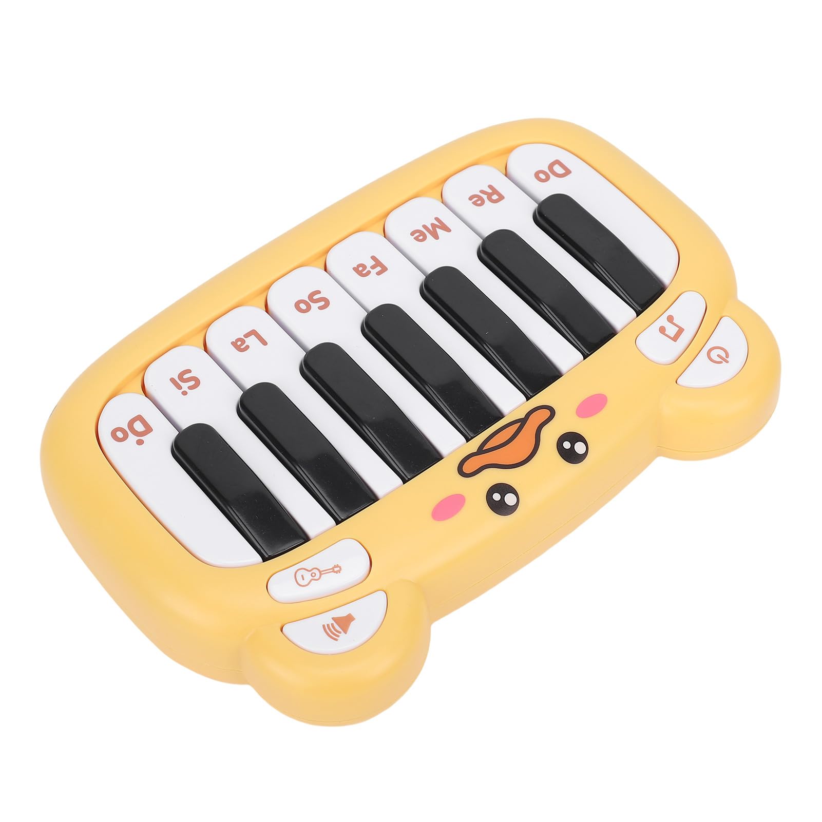 Denash Denash Pocket Sized Baby Piano Toy Compact Battery Powered Toddler Piano Keyboard Musical Toy, Ideal Music Baby (Brown) (Yellow) — view 2