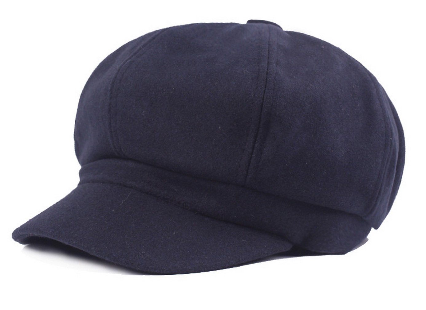 Brcus Women's Navy Vintage Newsboy Cabbie Peaked Beret Cap Warm Baker Boy Visor Hat Flat Cap, One Size