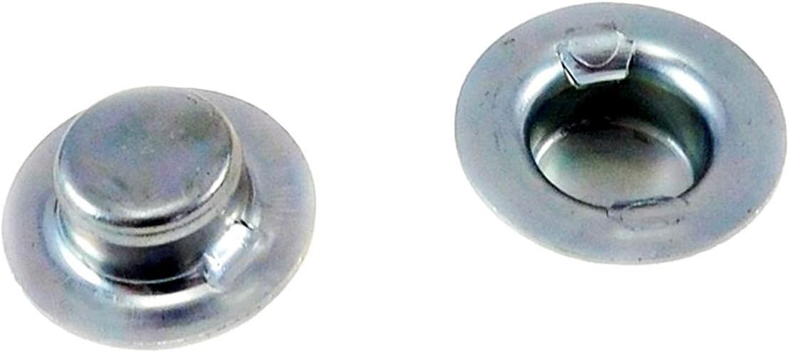 Amazon.com: Push on Pushnut Cap Stud Size 5/8, Zinc Mech Finish, 2 ...
